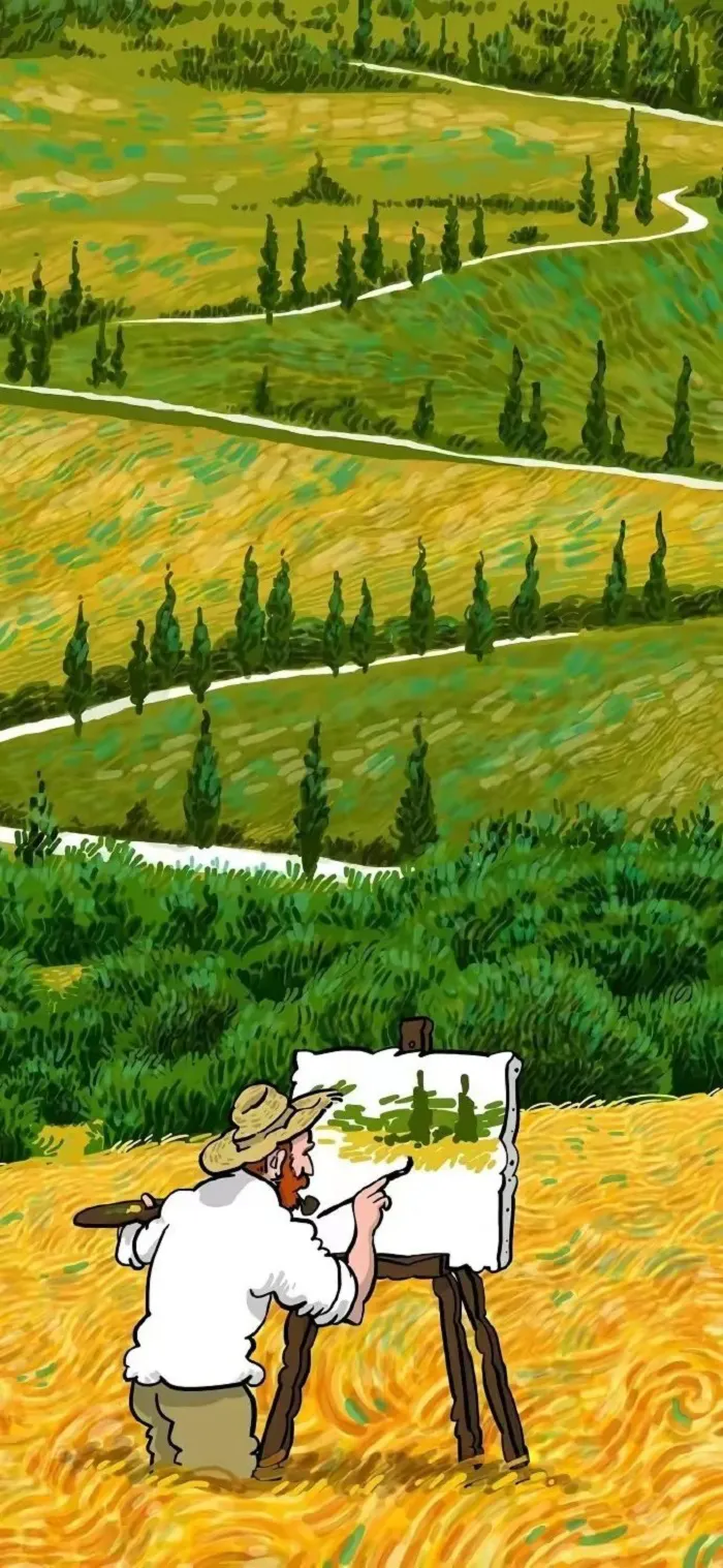 hình nền van gogh nghệ thuật full hd