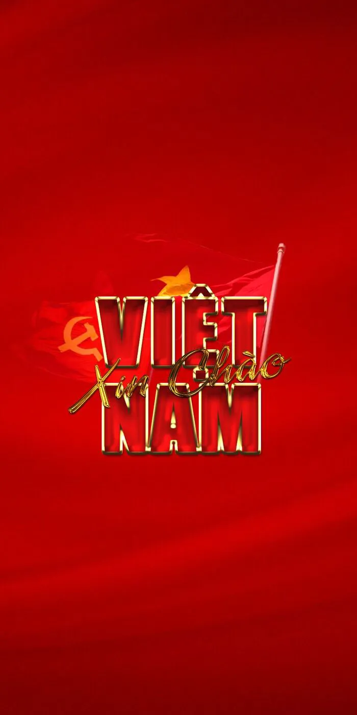 Hình nền Việt Nam rực rỡ nền đỏ đẹp