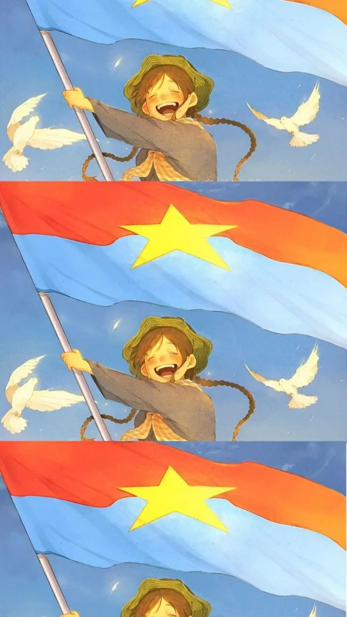 hình nền yêu nước cute