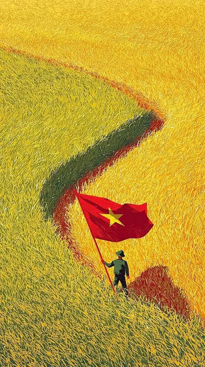 hình nền yêu nước lúa